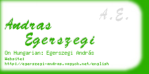 andras egerszegi business card